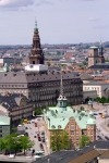 Вид на Копенгаген с винтовой лестницы на башне церкви Христа